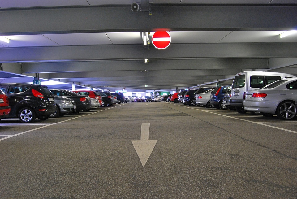 Traffic road parking garage