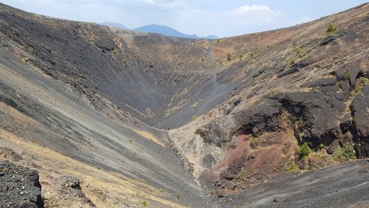 The crater of the volcano paricutin michoacán mexico