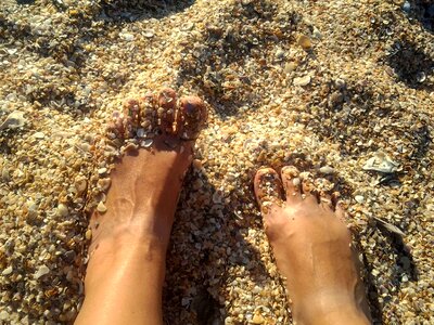 On the beach vacation tan