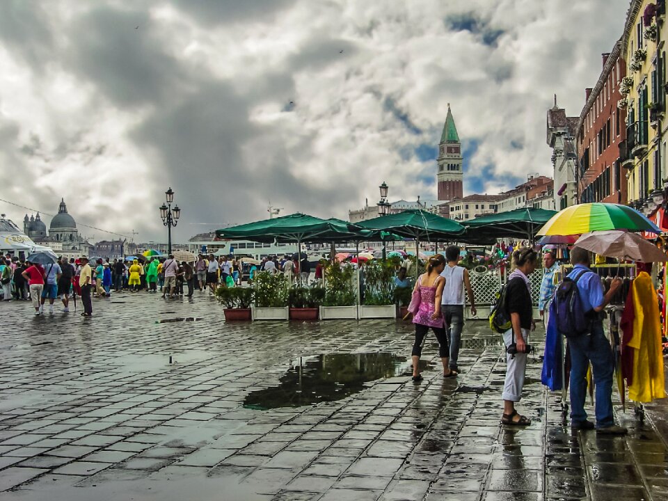 Rain storm italy photo