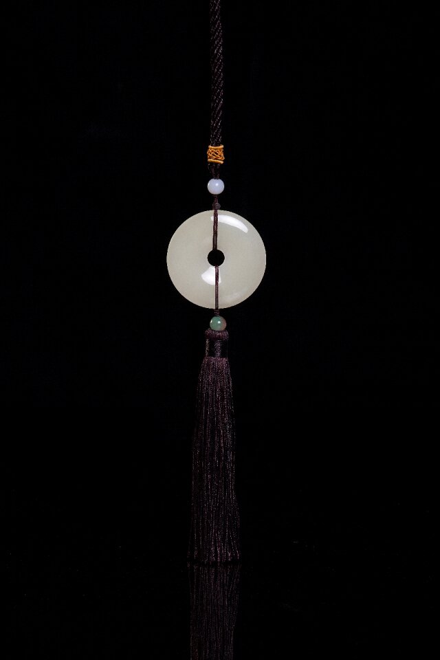 Jade peace buckle car hanging