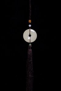 Jade peace buckle car hanging