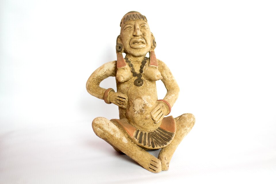 Sculpture goddess maya ixchel