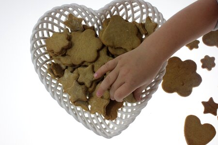 Child and sweets pastries cookies