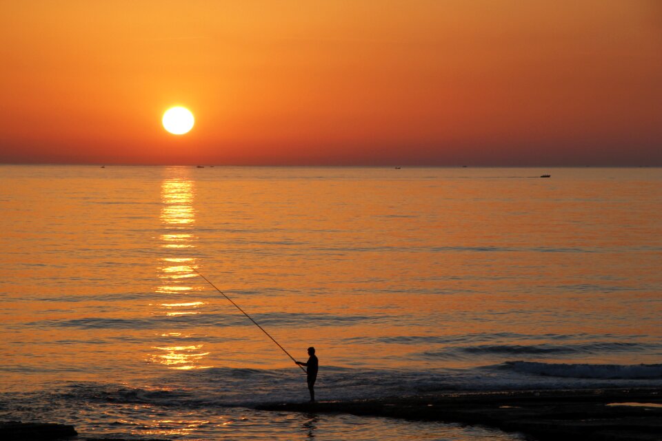 Sunset landscape beach