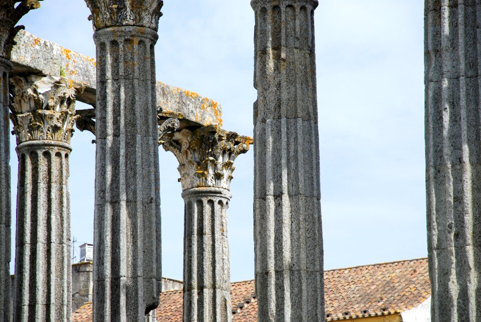 Ancient rome temple old building