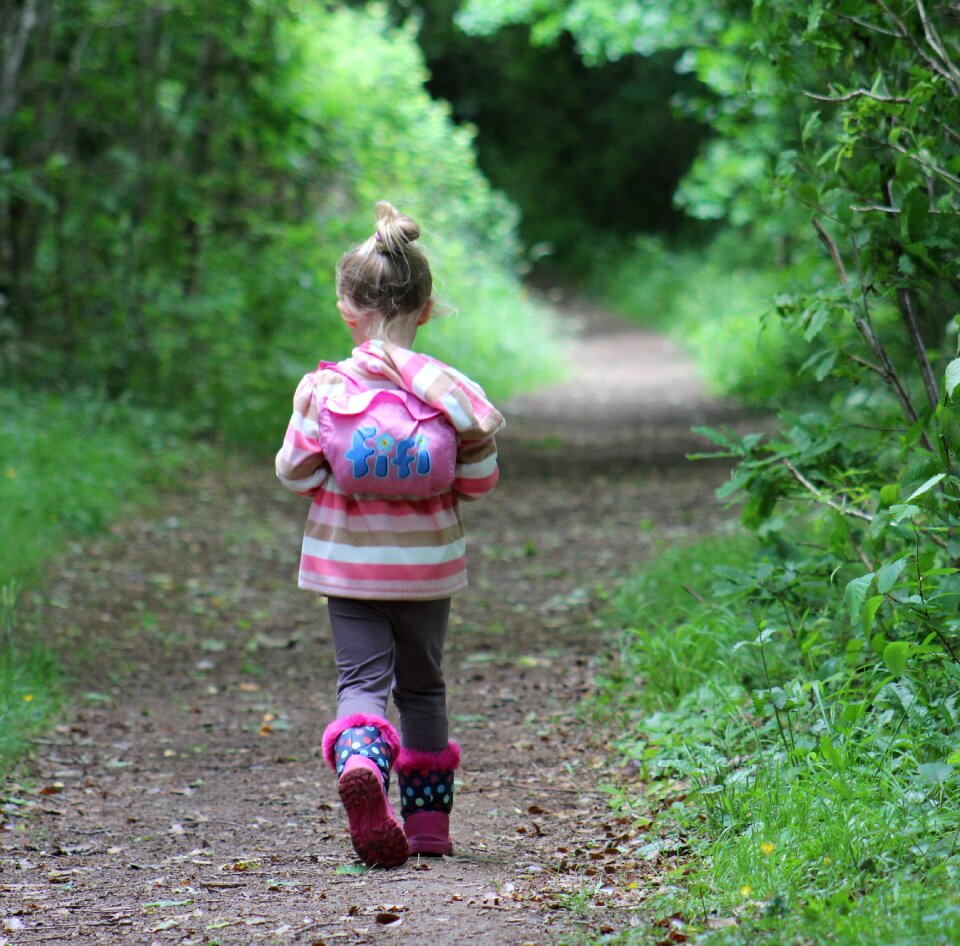 Walking summer outdoors