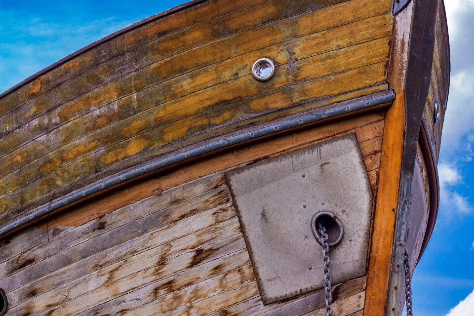 Old wood ship accessories