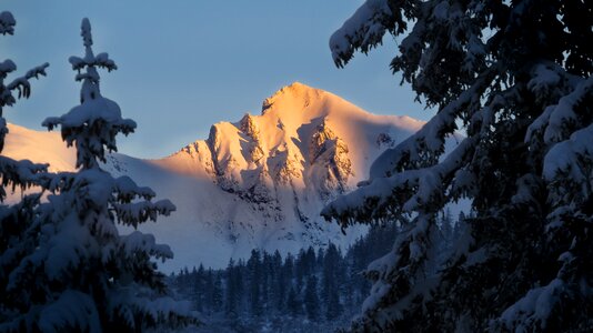 Snow landscape alp photo