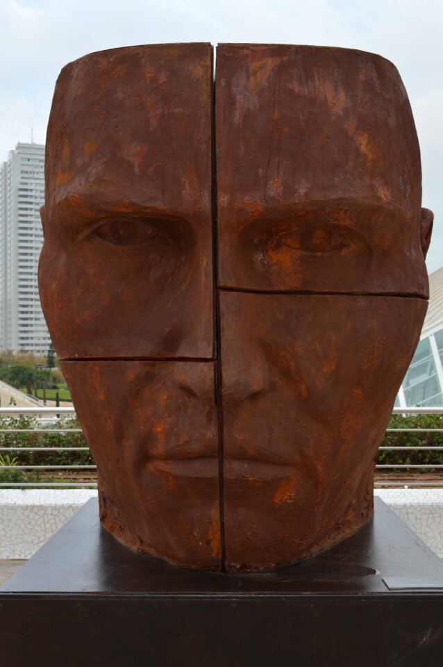 Art sculpture head