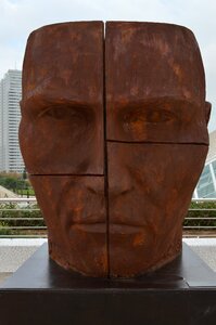 Art sculpture head