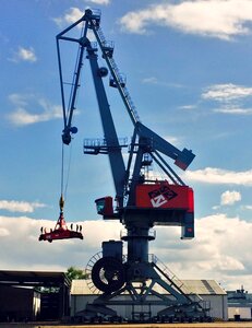 Loading crane industrial area industrial crane photo