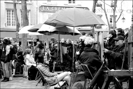 Portrait painter street