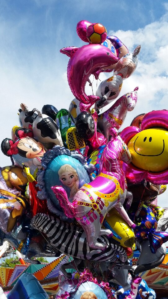 Birthday clown knallbunt