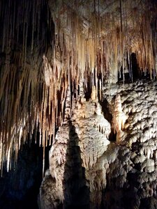 Underground limestone cavern photo