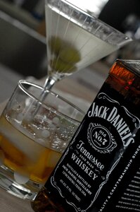 Glass beverage alcoholic