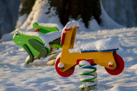 Snow swing seat children's playground