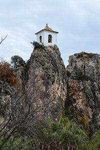 Guadalest bell tower church photo