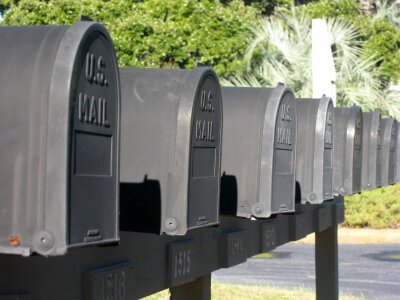 Box communication postal