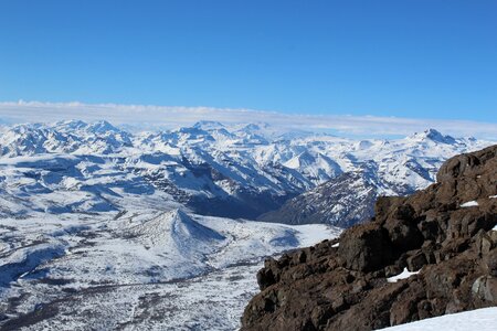 Chile volcano cordillera