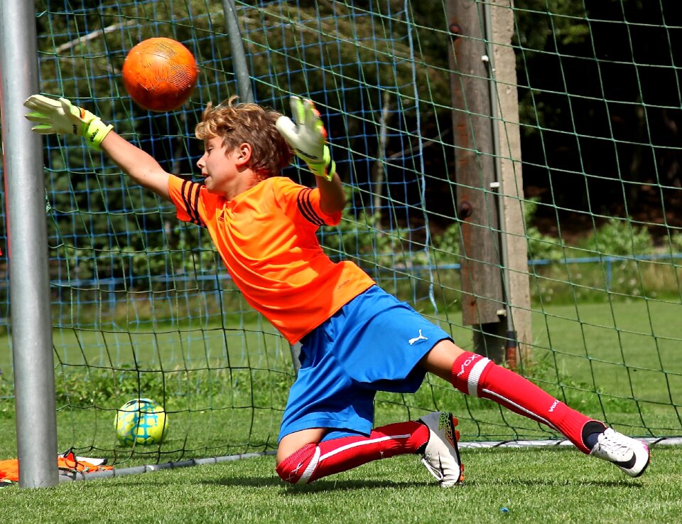 Soccer ball footballer