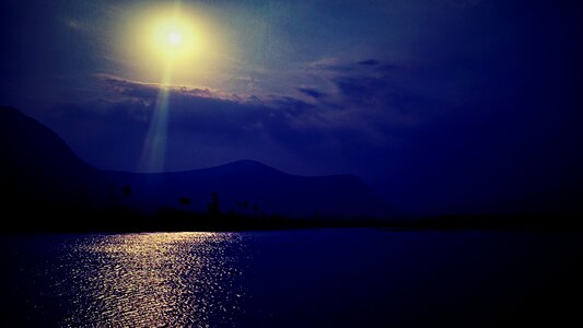 Clouds moon