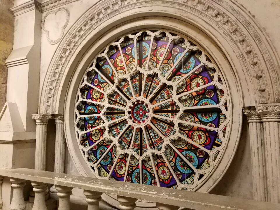 Flower window church pattern