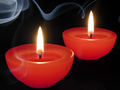 Smoke candle black