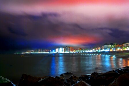 Sea night night photos