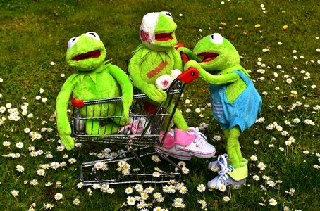 Shopping cart toys play photo