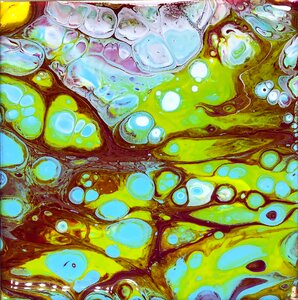 Yellow liquid paint