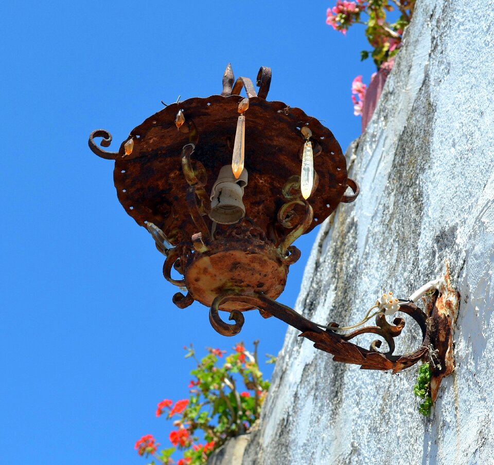 Old lamp old lantern rusty photo