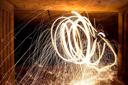 Motion spin brown circle