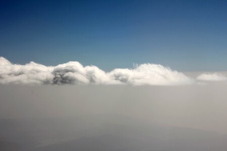 White overview fleecy photo