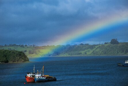 Chile island rainbow