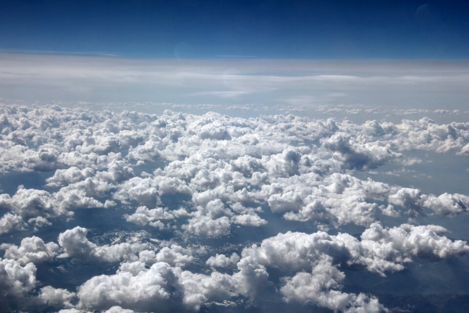 White overview fleecy