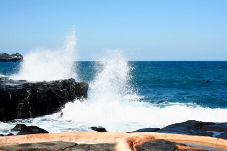 Waves sea coastal