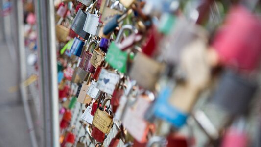 Symbol padlock friendship