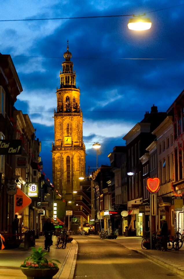 Evening city netherlands