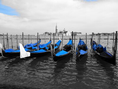 Water gondola blue