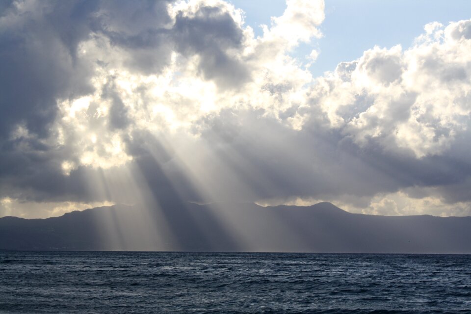 Power of the sun cloud mood sea