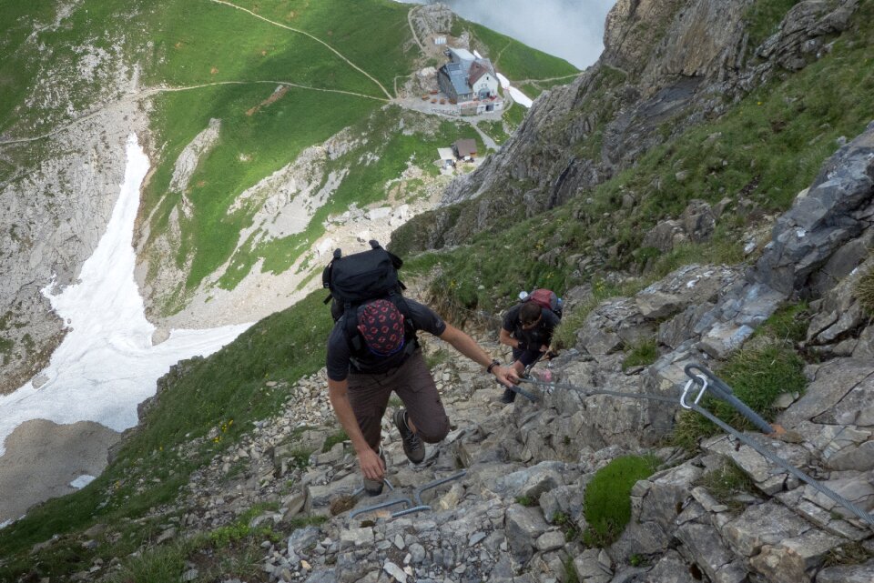 Alpstein climbing rock