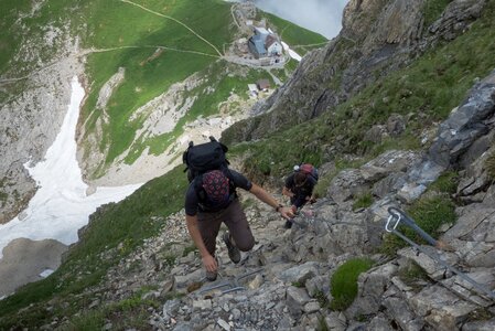Alpstein climbing rock