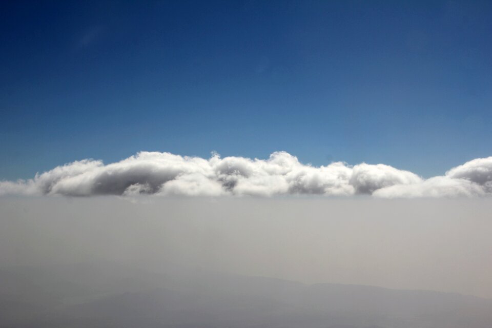 White overview fleecy