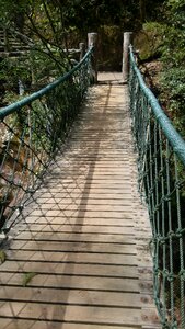 The scenery bridge suspension bridge