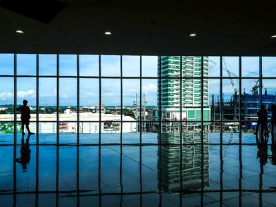 Modern tower sky photo