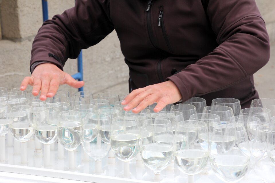 Glass glass musician instrument