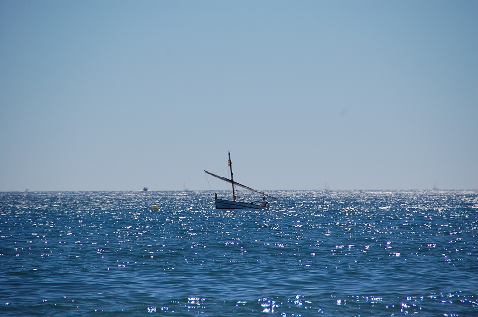 Sea boat horizon