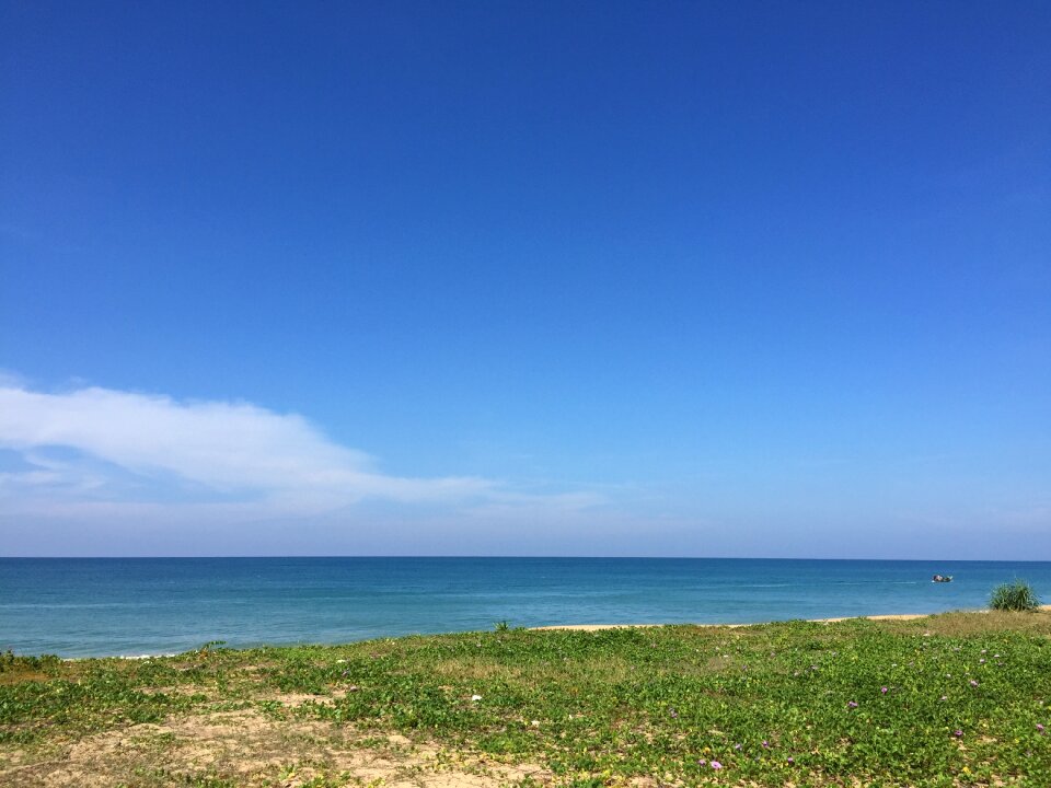 Beach sky white cloud clear sky