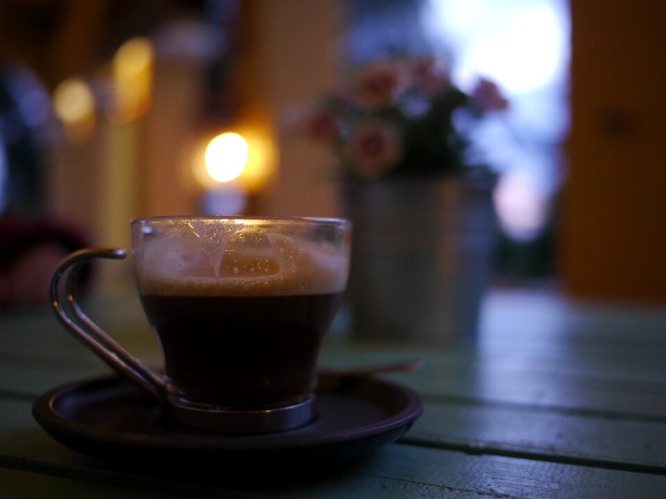 Coffee bokeh sailing
